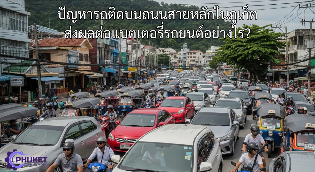 ปัญหารถติดบนถนนสายหลักในภูเก็ต ส่งผลต่อแบตเตอรี่รถยนต์อย่างไร