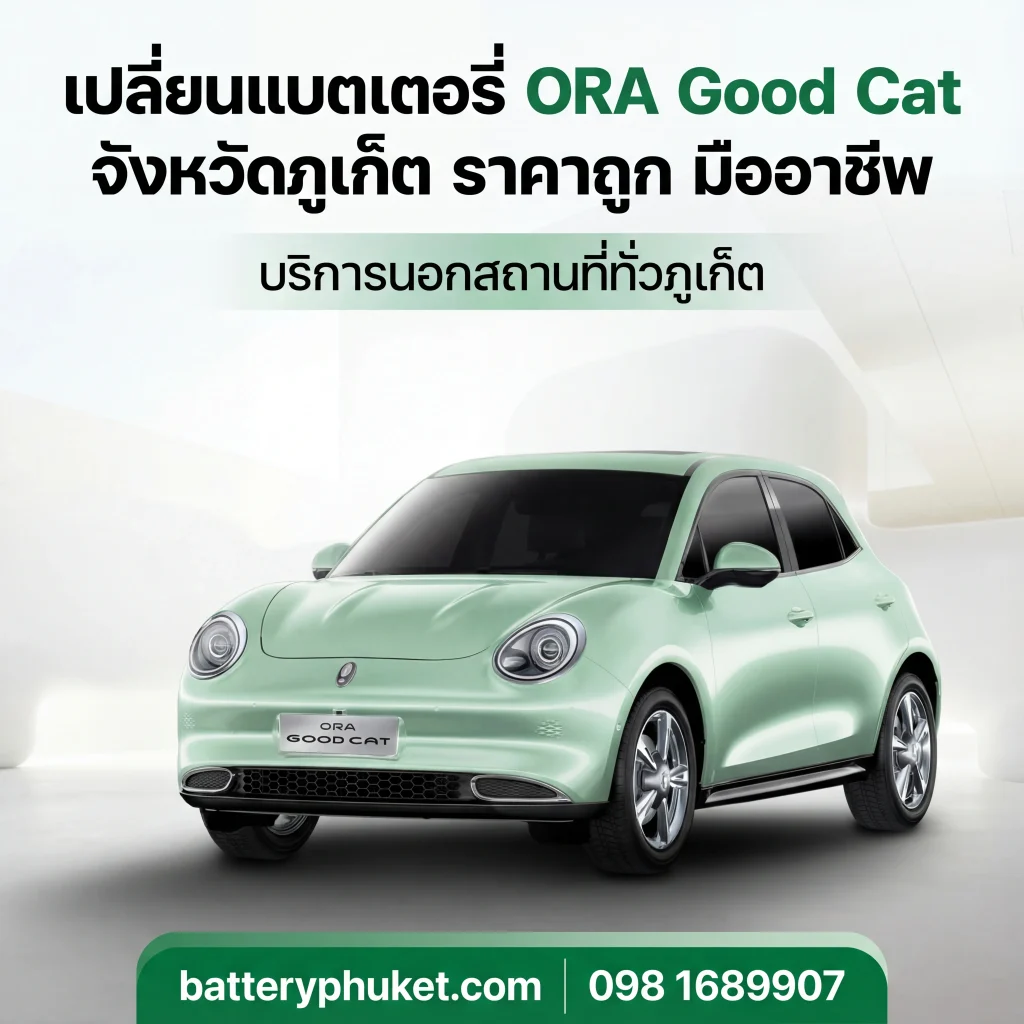 เปลี่ยนแบตเตอรี่ ORA Good Cat จังหวัดภูเก็ต ราคาถูก มืออาชีพ